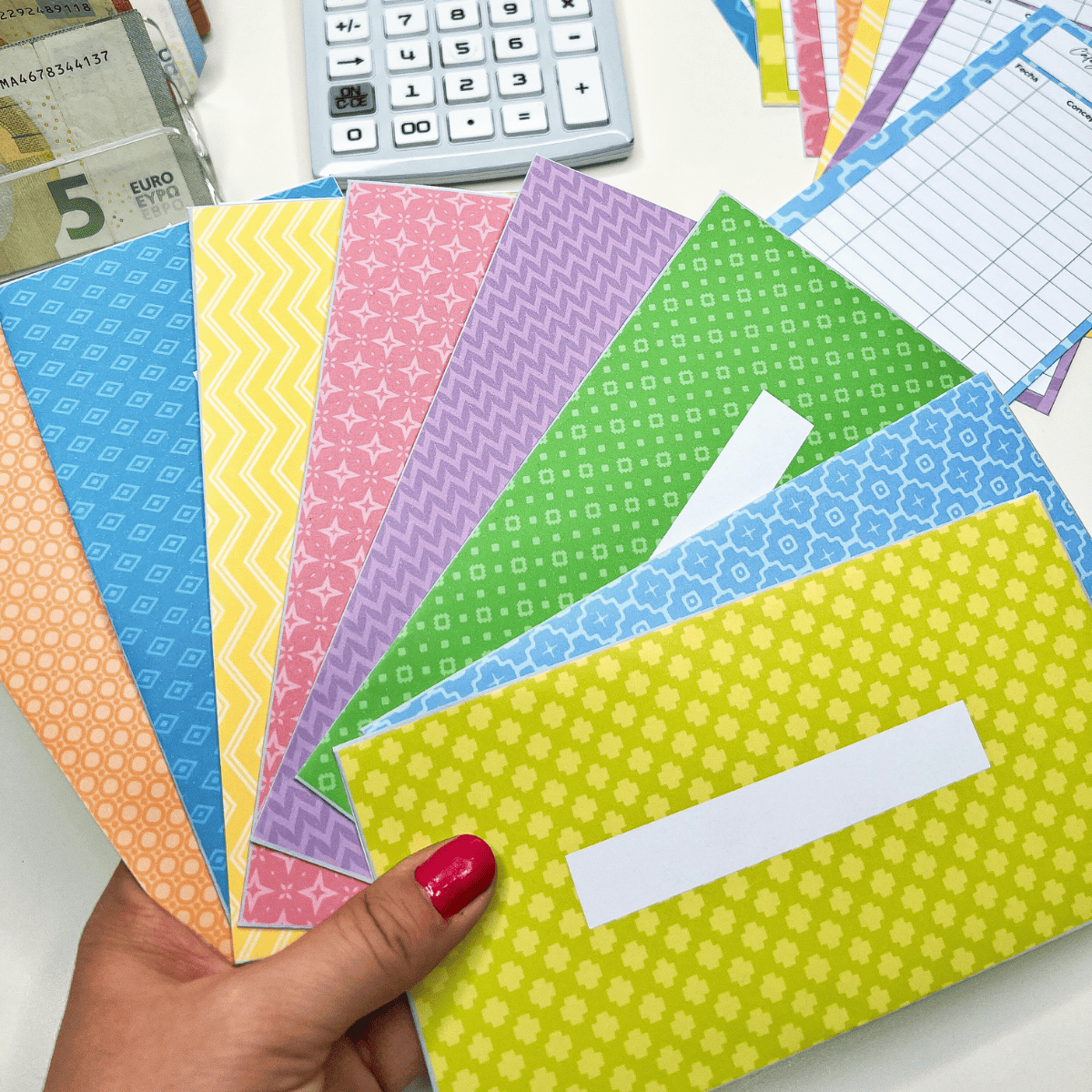 Sobres de efectivo - Geométricos 2