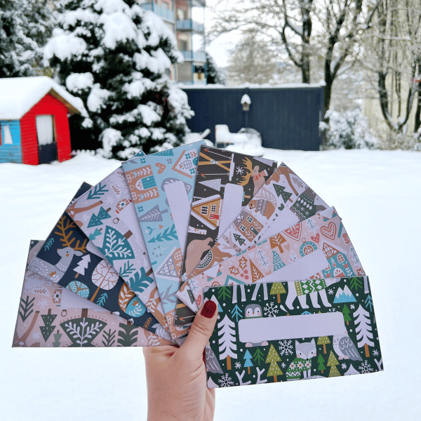 Sobres de efectivo - Invierno adorable 1