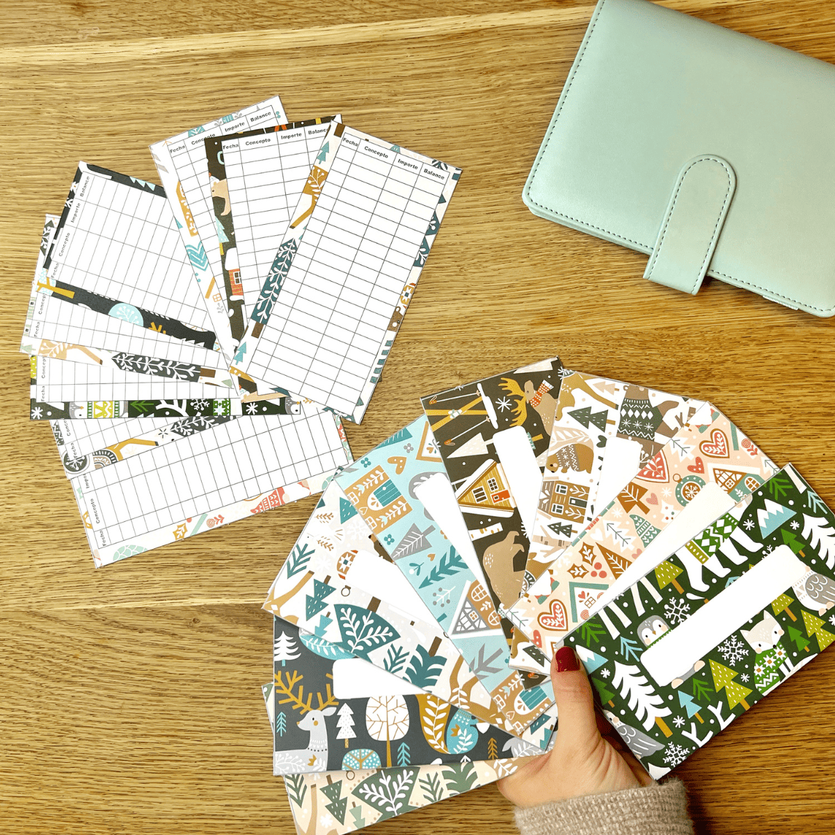 Sobres de efectivo - Invierno adorable 2