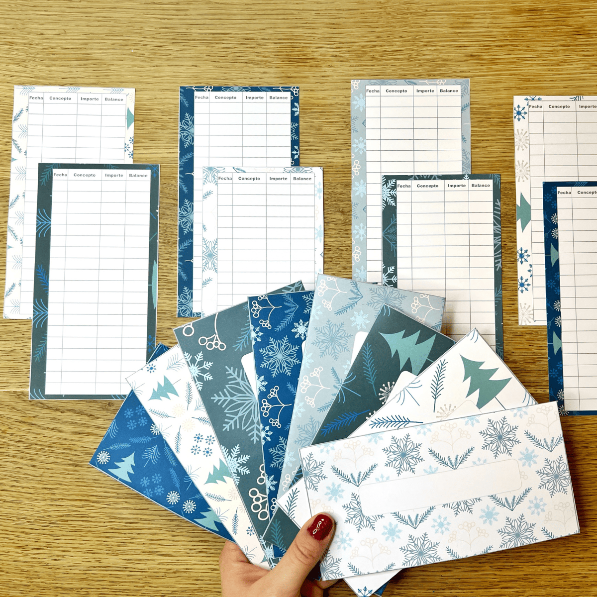 Sobres de efectivo - Invierno nórdico 4